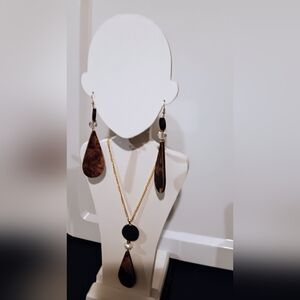 TEARDROP STATEMENT NECKLACE SET